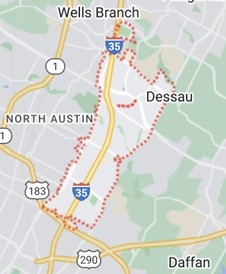 Map of 78753 ZIP code in Austin, Texas